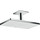 Верхний душ Hansgrohe Rainmaker Select 460 1jet 24002400, латунь/стекло, белый/хром - фото, картинка Верхний душ Hansgrohe Rainmaker Select 460 1jet 24002400, латунь/стекло, белый/хром - фото