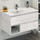 Тумба подвесная с раковиной Comforty Турин 90 см, дуб белый - фото 