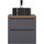 Тумба подвесная с тёмной столешницей Jorno Wood 60 см Wood.01.60/P/GR, серый - фото, картинка Тумба подвесная с тёмной столешницей Jorno Wood 60 см Wood.01.60/P/GR, серый - фото