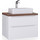 Тумба подвесная с тёмной столешницей Jorno Wood 80 см Wood.01.80/P/W, белый - фото, картинка Тумба подвесная с тёмной столешницей Jorno Wood 80 см Wood.01.80/P/W, белый - фото