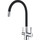 Смеситель для кухни Lemark Comfort LM3075C, хром/черный - фото 