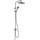 Душевая стойка Hansgrohe Vernis Shape Showerpipe 230 1jet Reno 26282670, черный матовый - фото, картинка Душевая стойка Hansgrohe Vernis Shape Showerpipe 230 1jet Reno 26282670, черный матовый - фото