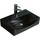 Раковина подвесная CeramaLux N 50 см 78014CMB, черный матовый - фото, картинка  Раковина подвесная CeramaLux N 50 см 78014CMB, черный матовый - фото