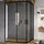 Душевое ограждение Ravak Blix Slim BLSRV2K 80x80 см X1XM40300Z1 чёрный/прозрачное - фото, картинка Душевое ограждение Ravak Blix Slim BLSRV2K 80x80 см X1XM40300Z1 чёрный/прозрачное - фото