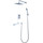 Душевая система для ванны Lemark Contest LM5822CW, хром/белый - фото 