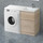 Тумба напольная с раковиной-столешницей BelBagno KRAFT-LVD-580/1200-2C-PIA-RNN 120 см R, Rovere Nebrasca Nature - фото, картинка Тумба напольная с раковиной-столешницей BelBagno KRAFT-LVD-580/1200-2C-PIA-RNN 120 см R, Rovere Nebrasca Nature - фото