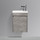 Тумба подвесная с раковиной BelBagno 46 см PIETRA MINI-460-1A-SO-SCM-R, цемент - фото, картинка  Тумба подвесная с раковиной BelBagno 46 см PIETRA MINI-460-1A-SO-SCM-R, цемент - фото