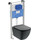 Инсталляция с подвесным унитазом Ideal Standard Prosys Tesi T3868V3, Цвет производителя: чёрный матовый - фото, картинка  Инсталляция с подвесным унитазом Ideal Standard Prosys Tesi T3868V3, Цвет производителя: чёрный матовый - фото