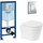 Инсталляция Grohe Rapid SL с подвесным безободковым унитазом BelBagno Flay-R BB053CHR - фото, картинка Инсталляция Grohe Rapid SL с подвесным безободковым унитазом BelBagno Flay-R BB053CHR - фото