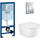 Инсталляция Grohe Rapid SL с подвесным безободковым унитазом Roca Meridian - фото, картинка Инсталляция Grohe Rapid SL с подвесным безободковым унитазом Roca Meridian - фото
