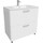 Тумба напольная с раковиной Iddis Brick 80 см BRI80WFi95K, белый глянец - фото 