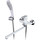 Смеситель для ванны с душевым гарнитуром Gappo Noar G2248, белый/хром - фото, картинка  Смеситель для ванны с душевым гарнитуром Gappo Noar G2248, белый/хром - фото