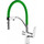 Смеситель для кухни Lemark Comfort LM3074C-Green, хром/зеленый - фото 