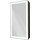 Зеркало-шкаф Art&Max Techno Led 35 см AM-Tec-350-650-1D-L-DS-F-Nero, черный матовый - фото, картинка Зеркало-шкаф Art&Max Techno Led 35 см AM-Tec-350-650-1D-L-DS-F-Nero, черный матовый - фото