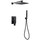 Душевая система для душа Abber Weiss Insel AF8018B, черный матовый - фото 