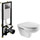Инсталляция Cersanit Black с подвесным унитазом Roca Mateo 346200000 с тонкой крышкой дюропласт - фото, картинка Инсталляция Cersanit Black с подвесным унитазом Roca Mateo 346200000 с тонкой крышкой дюропласт - фото