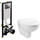 Инсталляция Cersanit Black с подвесным унитазом Vitra Normus 6855B003-0101 - фото, картинка Инсталляция Cersanit Black с подвесным унитазом Vitra Normus 6855B003-0101 - фото
