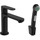 Смеситель для раковины с лейкой для биде Hansgrohe Rebris S 72215670, черный матовый - фото, картинка Смеситель для раковины с лейкой для биде Hansgrohe Rebris S 72215670, черный матовый - фото