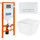 Инсталляция с подвесным безободковым унитазом BelBagno Due BB3103CHR/SC/BB002-80/BB018-GV-BIANCO (кнопка смыва Genova, белый) - фото, картинка Инсталляция с подвесным безободковым унитазом BelBagno Due BB3103CHR/SC/BB002-80/BB018-GV-BIANCO (кнопка смыва Genova, белый) - фото