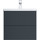 Тумба подвесная с раковиной Am.Pm Gem 60 см M90FHX06022GM, графит матовый, Цвет фасада: чёрный - фото, картинка Тумба подвесная с раковиной Am.Pm Gem 60 см M90FHX06022GM, графит матовый, Цвет фасада: чёрный - фото