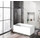 Шторка для ванны BelBagno 90 см UNO-V-1-90/150-C-NERO, черный/прозрачное - фото, картинка Шторка для ванны BelBagno 90 см UNO-V-1-90/150-C-NERO, черный/прозрачное - фото
