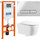Инсталляция с подвесным безободковым унитазом BelBagno Genova BB1102CH/BB1102SC/BB002-80/BB005-PR-CHROME (кнопка смыва Prospero, хром) - фото, картинка Инсталляция с подвесным безободковым унитазом BelBagno Genova BB1102CH/BB1102SC/BB002-80/BB005-PR-CHROME (кнопка смыва Prospero, хром) - фото