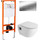 Инсталляция BelBagno с подвесным безободковым унитазом Cezares Eco CZR-526-TH-R/CZR-2040-SC/BB097/Q.CR - фото, картинка Инсталляция BelBagno с подвесным безободковым унитазом Cezares Eco CZR-526-TH-R/CZR-2040-SC/BB097/Q.CR - фото