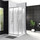 Душевое ограждение BelBagno 100х100 см UNO-195-A-2-100-CH-CR, хром/шиншилла - фото, картинка Душевое ограждение BelBagno 100х100 см UNO-195-A-2-100-CH-CR, хром/шиншилла - фото