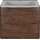Тумба подвесная с раковиной Vincea Paola 60 см VMC-2P600RW (раковина серая VCB-2VP600G), тёмное дерево - фото, картинка Тумба подвесная с раковиной Vincea Paola 60 см VMC-2P600RW (раковина серая VCB-2VP600G), тёмное дерево - фото