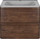 Тумба подвесная с раковиной Vincea Vico 60 см VMC-2V600RW (раковина серая VCB-2VP600G), тёмное дерево - фото, картинка Тумба подвесная с раковиной Vincea Vico 60 см VMC-2V600RW (раковина серая VCB-2VP600G), тёмное дерево - фото