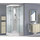 Душевая кабина Niagara Ultra NG-2306-01 90x90 см, белый/прозрачное/узор (безсиликоновая сборка) - фото, картинка Душевая кабина Niagara Ultra NG-2306-01 90x90 см, белый/прозрачное/узор (безсиликоновая сборка) - фото