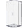 Душевое ограждение Bas Cofe R-80-C-CH 80x80 см, хром/прозрачное - фото 