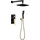 Душевая система для душа Boheme Venturo 384-B, чёрный/золото - фото 