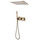 Душевая система для душа с термостатом Abber Daheim AF8255G, золото матовое - фото 