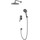 Душевая система для душа Azario Vise AZ-VSA248330AJ+82KAJ, графит - фото 