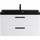 Тумба подвесная с раковиной BelBagno AURORA-900-2C-SO-BL 90 см, Bianco Lucido (раковина BB900/450-LV-ART-AST-NERO), Цвет фасада: Bianco Lucido Nero - фото, картинка Тумба подвесная с раковиной BelBagno AURORA-900-2C-SO-BL 90 см, Bianco Lucido (раковина BB900/450-LV-ART-AST-NERO), Цвет фасада: Bianco Lucido Nero - фото