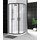 Душевое ограждение BelBagno 90x90 см UNO-195-R-2-90-P-NERO, черный/рифлёное - фото, картинка Душевое ограждение BelBagno 90x90 см UNO-195-R-2-90-P-NERO, черный/рифлёное - фото