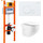 Инсталляция с подвесным безободковым унитазом BelBagno Expert BB066CHR/BB870SC/BB004-40 EXPERT/BB014-SR-BIANCO (кнопка смыва белая) - фото, картинка Инсталляция с подвесным безободковым унитазом BelBagno Expert BB066CHR/BB870SC/BB004-40 EXPERT/BB014-SR-BIANCO (кнопка смыва белая) - фото