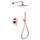 Душевая система для душа Abber Wasser Kreis AF8118RG, розовое золото - фото 