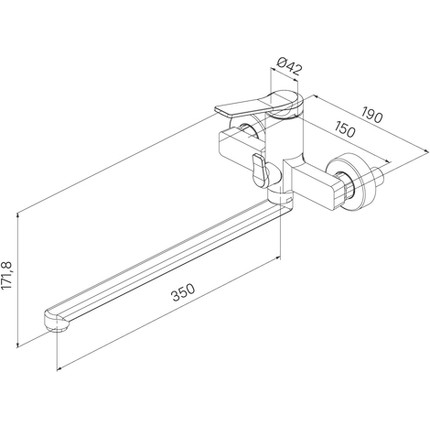 Смеситель для ванны Iddis Parker PARSB02i10WA - фото 5