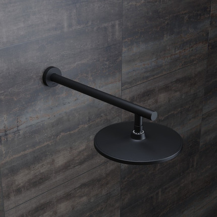 Кронштейн стеновой для верхнего душа Iddis Optima Home OPH40BRi61, чёрный матовый - фото 3