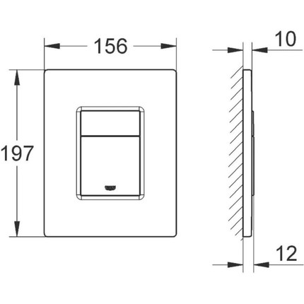 Инсталляция с подвесным унитазом комплект: Grohe Rapid SL 38772001+38732GL0 с подвесным безободковым унитазом Azario Teramo AZ-0052-UQ сиденье микролифт, крепление, кнопка смыва золото глянцевое, Цвет производителя: золото глянцевое - фото 19