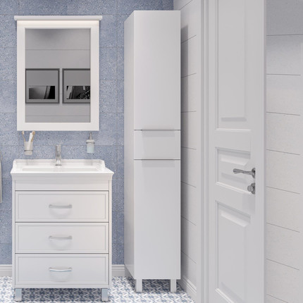 Пенал напольный Stworki Копенгаген С08509, белый - фото 