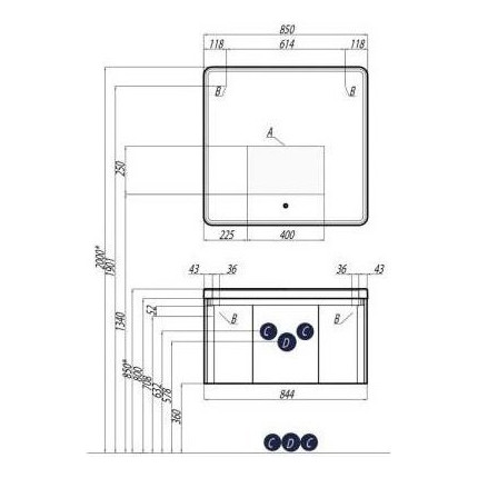 Зеркало Акватон Шерилл 85 см 1A210302SH010 - фото 4