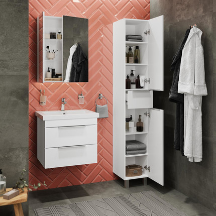 Пенал напольный Stworki Копенгаген С08509, белый - фото 7