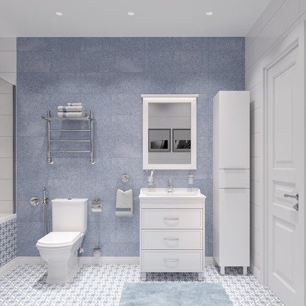 Пенал напольный Stworki Копенгаген С08509, белый - фото 3