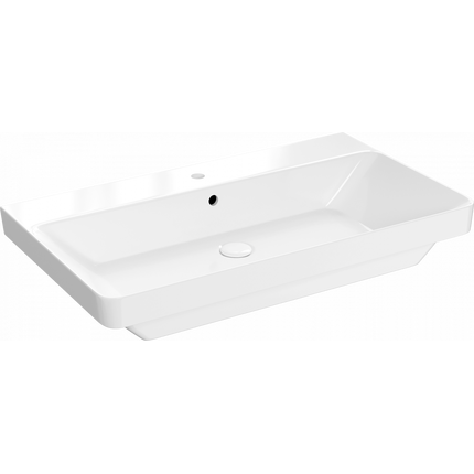 Тумба подвесная с раковиной Stworki Ларвик 80 см 622515, белый - фото 11