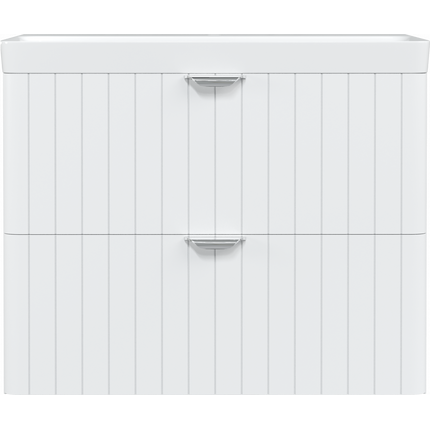 Тумба подвесная с раковиной Stworki Ларвик 80 см 622515, белый - фото 13