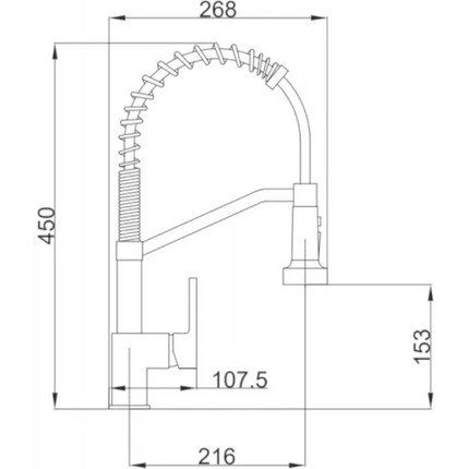 Смеситель для кухни Haiba HB73826 - фото 6