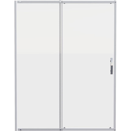 Душевая дверь Mirsant Neo 141-150 см, хром/прозрачное - фото 2